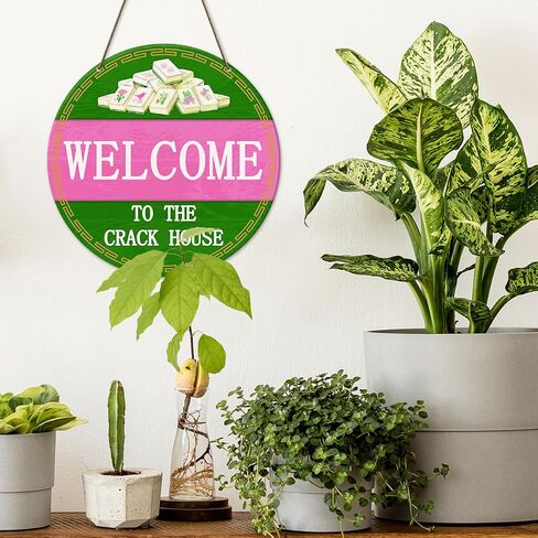 Mahjong Lover Wooden Decor Sign for Home Room Bedroom Porch Door Decorations, Mahjong Majong Room Welcome Decorations Gifts for Women Men in Saudi Arabia