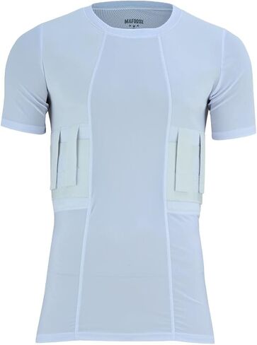 Mafoose Men's Undercover Concealed Carry CCW Tactical Holster Compression Shirt Medium to 4XL in Saudi Arabia