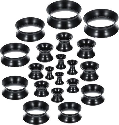 20 Pcs Silicone Plugs for Ears | Skin-Friendly Stretchable Lightweight Comfort Design, Ear Lobe Stretching Body Piercing Jewelry for Daily Party Festival in Kuwait