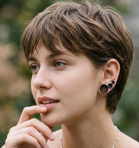 20 Pcs Silicone Plugs for Ears | Skin-Friendly Stretchable Lightweight Comfort Design, Ear Lobe Stretching Body Piercing Jewelry for Daily Party Festival in Kuwait