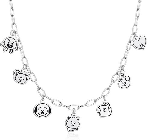 Army Necklace Korean Pop Album Inspired Merch Charm Jewelry for Tour Concert Fans Gifts Women Men in Saudi Arabia