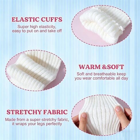 Leg and Arm Warmers Kawaii Harajuku Arm Warmers With Pink Bow Cute Stretchy Y2K Accessories for Women Dance Anime Cosplay in Kuwait