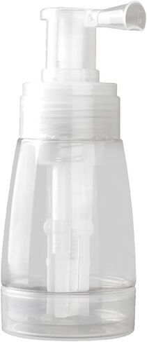180ml Powder Spray Bottle, 6oz Refillable Cosmetics Travel Spray Bottle, Plastic Hair Fiber Applicator, Transparent Dry Powder for Loose Powder, Barber and Beauty Use in Saudi Arabia