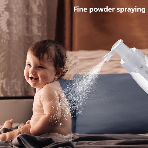 180ml Powder Spray Bottle, 6oz Refillable Cosmetics Travel Spray Bottle, Plastic Hair Fiber Applicator, Transparent Dry Powder for Loose Powder, Barber and Beauty Use in Saudi Arabia