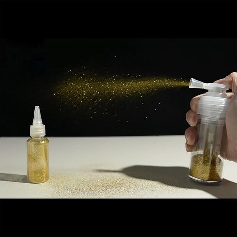 180ml Powder Spray Bottle, 6oz Refillable Cosmetics Travel Spray Bottle, Plastic Hair Fiber Applicator, Transparent Dry Powder for Loose Powder, Barber and Beauty Use in Saudi Arabia