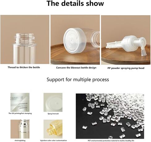 180ml Powder Spray Bottle, 6oz Refillable Cosmetics Travel Spray Bottle, Plastic Hair Fiber Applicator, Transparent Dry Powder for Loose Powder, Barber and Beauty Use in Saudi Arabia