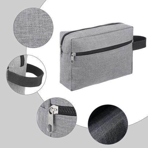 MAQUITA 12 Pcs Travel Toiletry Bag for Women Men Large Water Resistant Shaving Bag Hanging Cosmetic Bags with Handle and Divider Storage Travel Pouch Case for Cosmetics Toiletries Accessories in Kuwait