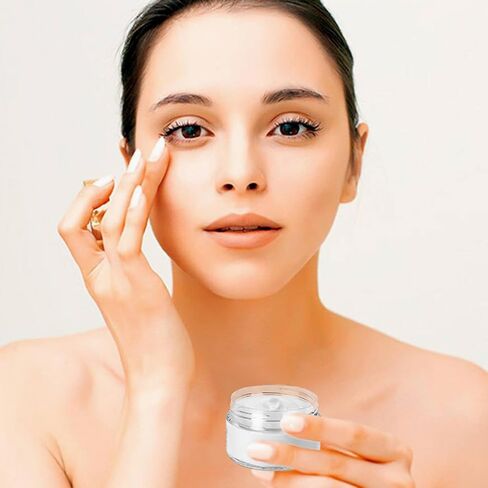 40 قطعة من حاويات مستحضرات التجميل البلاستيكية مع أغطية شفافة، برطمانات صغيرة لعينات المكياج سعة 0.5 أونصة، حاويات أوعية فارغة، برطمانات مستحضرات تجميل مستديرة للسفر لعينة اللوشن السائل وبودرة الكريم. in Kuwait