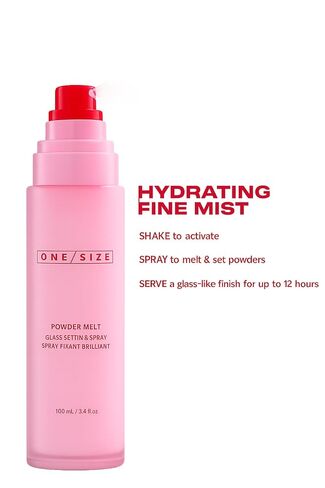 بخاخ مرطب لوضع المسحوق من O/S ONE/SIZE، يدوم حتى 12 ساعة، لمسة نهائية فائقة النعومة. (100 مل / 3.5 أونصة)، زجاج in Kuwait