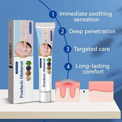 2PCS-Herbal Calming Balm for Dry Skin, Intensive Moisturizing Cream with Aloe Vera & Sophora Extract, Soothing Care for Irritated Skin on Hands, Feet, Lower Body & More, Gentle Formula, 1.42 oz in Kuwait