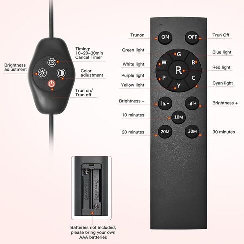 Red Light Therapy for Face and Body Red Light Infrared Light Therapy Lamp with Stand LED 660nm 850nm 5 Heads 7-Colors Infrared Light Device for Body in Saudi Arabia