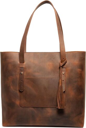 Personalized Handmade Genuine Leather Tote Bag in Saudi Arabia