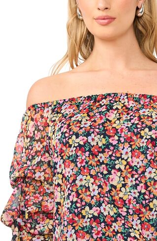 بلوزة Vince Camuto للسيدات بدون أكتاف وأكمام واسعة من Lurex in Kuwait