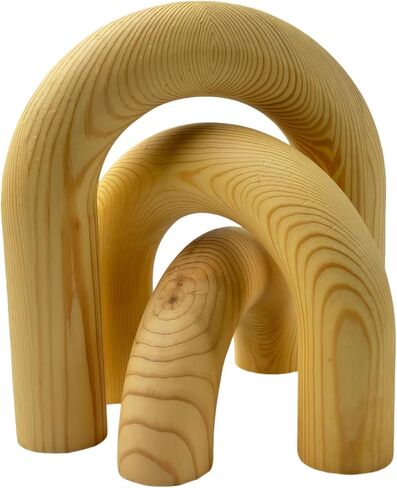 Wooden Arch Decor Table Arch Bookshelf Collection Natural Modern Home Accent for Living Room Entryway Mantel Tabletop Display in Saudi Arabia