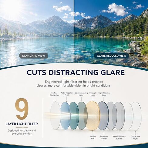 CZFDHP Clip On Sunglasses That Fit Over Glasses, Polarized Clip Ons for Men and Women, Anti-Glare Driving Sun Shades for Myopia Eyewear in Saudi Arabia
