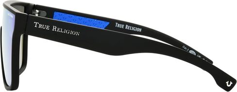 نظارة شمسية للرجال من True Religion Sky's Blue Flash Black Shield in Kuwait