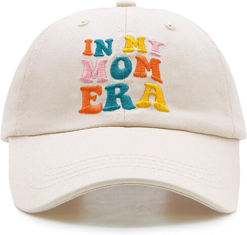 in My Mom Era Baseball Cap, New Mom Gifts for Women, Mothers Day Birthday Gift Ideas for Mama, Wife Beige in Saudi Arabia