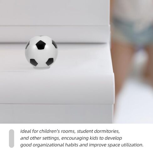 8pcs Cabinet Drawer Pulls Football Soccer Wardrobe Handles Small Decorative Door Knobs for Room Furniture Cabinet Pulls in Kuwait