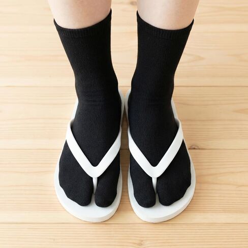 36 Pairs Tabi Socks Women, Flip Flop Socks for Women - Japanese Split Toe Ankle Sock, 3 Colors (Black/White/Gray), Poly-Cotton Blend, 11.8" Length in Saudi Arabia