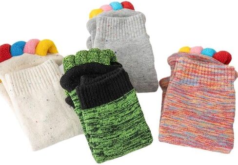 Toe Separator Socks Comfortable Alignment Socks Washable Massage Socks for Sport Yoga Pink in Kuwait