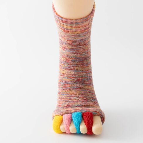 Toe Separator Socks Comfortable Alignment Socks Washable Massage Socks for Sport Yoga Pink in Kuwait