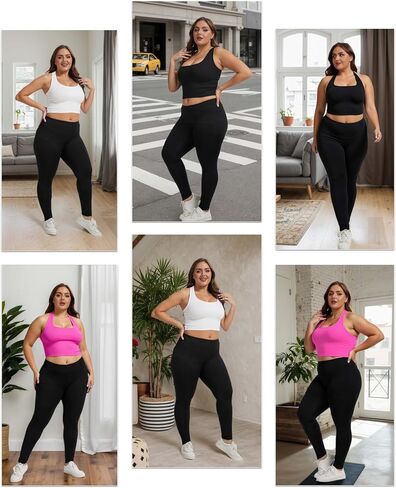 Women's Plus Size Camisole Tops, Basic Soft Knit Slim Fit Tank Tops in Saudi Arabia