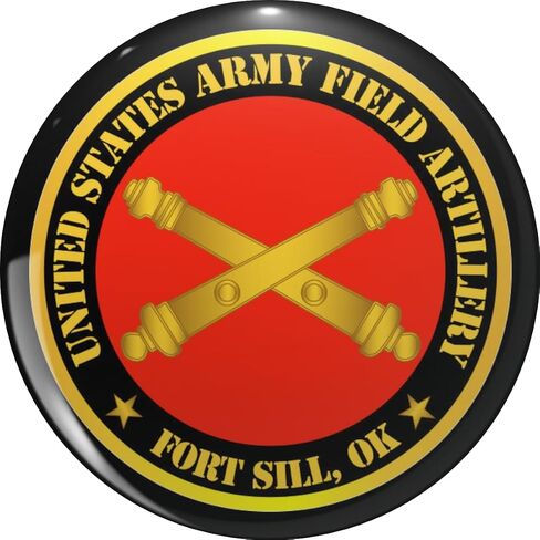 Army Army Field Artillery Ft SIll Ok w Branch Metal Lapel Hat Pin Tie Tack Pinback 0.75" in Kuwait