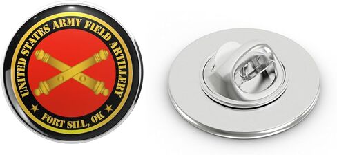 Army Army Field Artillery Ft SIll Ok w Branch Metal Lapel Hat Pin Tie Tack Pinback 0.75" in Kuwait