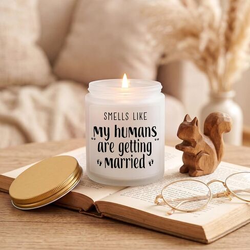 MULCHUM Lavender Scented Soy Candle for Pet Lover Wedding Gifts, Natural Soy Wax Jar Candle, Bridal Shower Funny Engagement Gift for Women Couples Pet Owners, 7oz 45 Hours Long Lasting Burn in Saudi Arabia