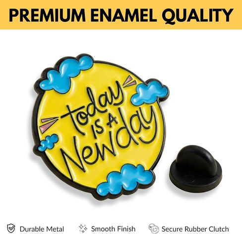 Mental Health Enamel Pin Set - 12 Pcs Positive Affirmation Enamel Pins, Inspirational Quote Lapel Pins for Backpack, Hat, Jacket, Cute Aesthetic Self Love Gifts in Saudi Arabia