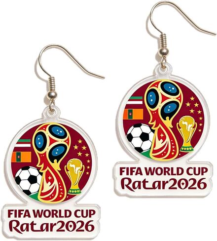 Soccer Dangle Earrings for Women, 3D Football Drop Earrings, Sport Themed Jewelry for Game Day, Cute Soccer Ball Earrings for Sports Fans, Summer Trendy Accessories Gift in Kuwait