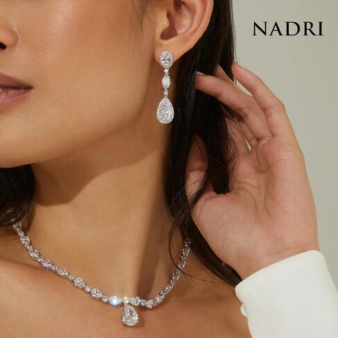 Nadri Teardrop Earrings for Women - 18k-Gold-Plated Dangle Earrings for Women - Bridal Gifts and Wedding Jewelry - Hypoallergenic Jewelry in Saudi Arabia