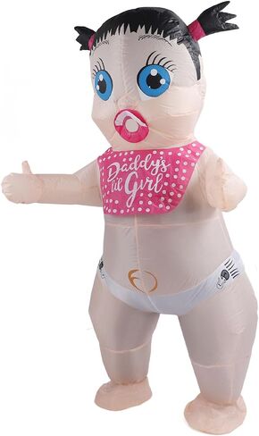 Inflatable Boo Boo Baby Costume Girl Baby Inflatable Costume Blow Up Adult Costume for Cosplay Party in Saudi Arabia