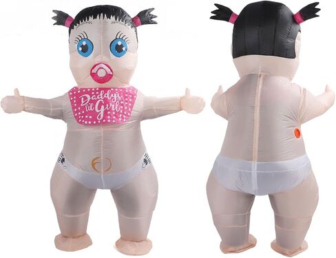 Inflatable Boo Boo Baby Costume Girl Baby Inflatable Costume Blow Up Adult Costume for Cosplay Party in Saudi Arabia