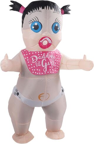 Inflatable Boo Boo Baby Costume Girl Baby Inflatable Costume Blow Up Adult Costume for Cosplay Party in Saudi Arabia