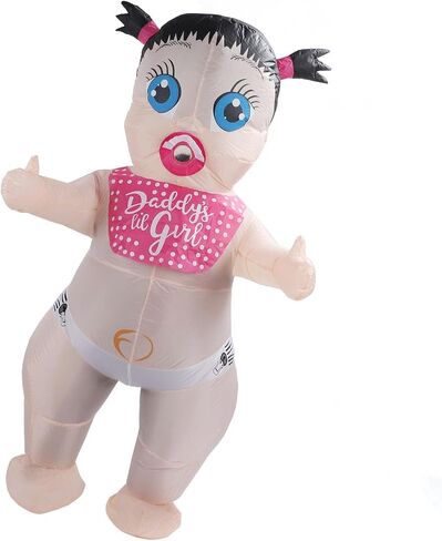 Inflatable Boo Boo Baby Costume Girl Baby Inflatable Costume Blow Up Adult Costume for Cosplay Party in Saudi Arabia