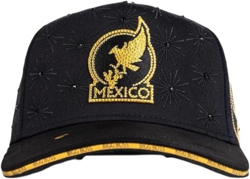 BIGG BOSS Viva Mexico Premium Hat for Men,Caps for Any Occasion, Men's Baseball Cap, Men's Caps Adjustable, Men Hats Black Snapback in Saudi Arabia