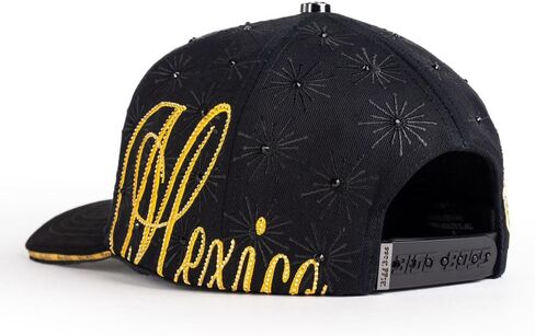 BIGG BOSS Viva Mexico Premium Hat for Men,Caps for Any Occasion, Men's Baseball Cap, Men's Caps Adjustable, Men Hats Black Snapback in Saudi Arabia