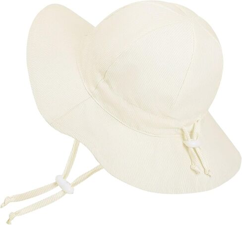 Baby Girl Sun Hat with Wide Brim Bucket Hats Adjustable Floppy Sun Hat with 50+ UPF Protection for Toddler Girls in Kuwait