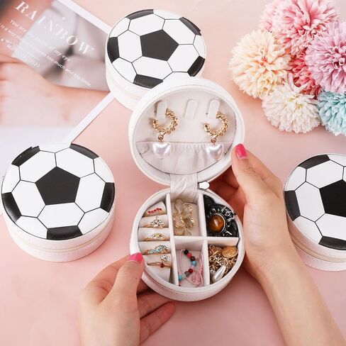 12 Pcs Soccer Team Gifts - Soccer Gifts Bulk Jewelry Boxes Mini Travel Jewelry Case for Players & Coaches in Saudi Arabia