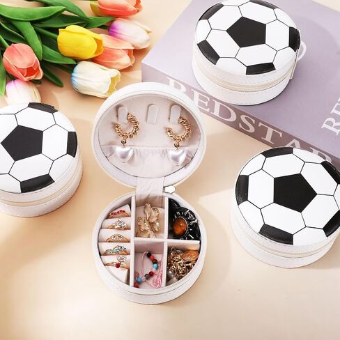 12 Pcs Soccer Team Gifts - Soccer Gifts Bulk Jewelry Boxes Mini Travel Jewelry Case for Players & Coaches in Saudi Arabia