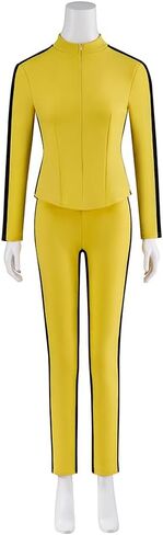 MelangCos Women Kill Bill Costume Beatrix Kiddo Cosplay Yellow Kung-Fu Suit Halloween Outfit in Kuwait