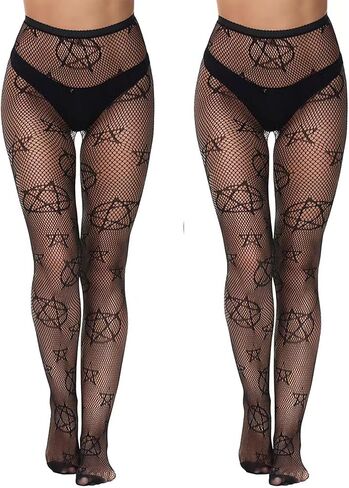 Patterned Fishnet Tights for Women Fishnets Leggings Lace Tights Plus Size in Kuwait