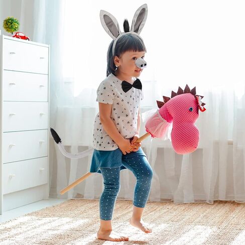 LIYDE Donkey Costume Set - Ears, Tail, Nose, Bowtie - Halloween, Birthday, Christmas, Cosplay Party Decorations in Saudi Arabia