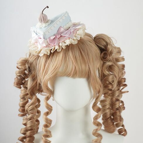Lolita Mini Top Hat Cake Cocktail Tea Party Fascinator Women Bow Mini Top Hat Lolita Hair Accessories in Saudi Arabia