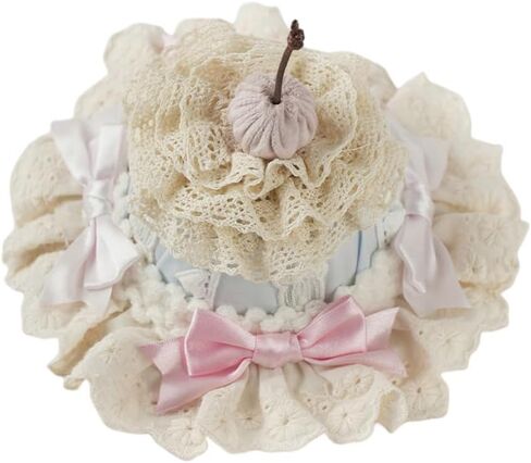 Lolita Mini Top Hat Cake Cocktail Tea Party Fascinator Women Bow Mini Top Hat Lolita Hair Accessories in Saudi Arabia