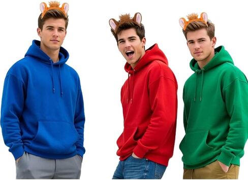 Kirei Sui 3-Piece Chipmunks Ears Headband Costume for Halloween Christmas Party Accessories Adult in Kuwait