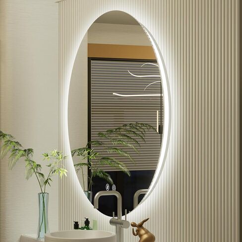 32 Inch Backlit Round LED Mirror for Bathroom with Anti-Fog | 3 Color Temp(3000K/4500K/6000K), Adjustable Brightness, Frameless 5mm HD Glass, ETL Cert‌, Idea for Vanity in Saudi Arabia