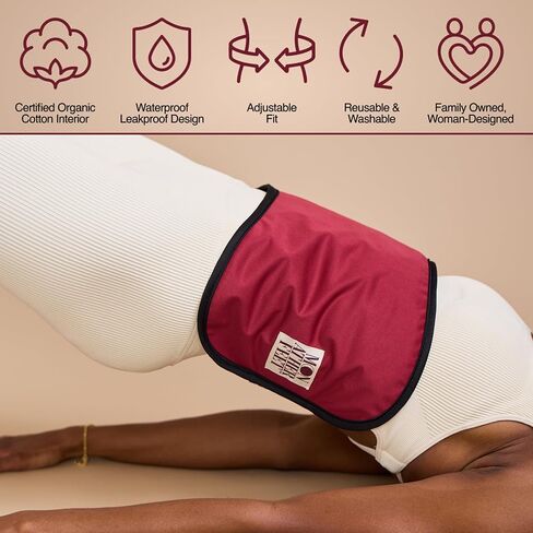 Castor Oil Pack Wrap for Abdomen – Certified Organic Cotton Flannel, Premium Reusable LeakProof Compress, Heat Pack Pocket, Adjustable XS–XXL Liver & Stomach Wrap, Italian Designed – Moon At Her Feet in Saudi Arabia