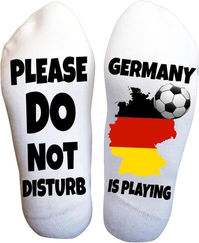Do Not Disturb Germany Is Playing Soccer Socks – Funny German Team Fan Gift for Men and Women in Saudi Arabia